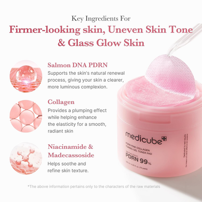 MEDICUBE - PDRN Pink Collagen Gel Toner Pad