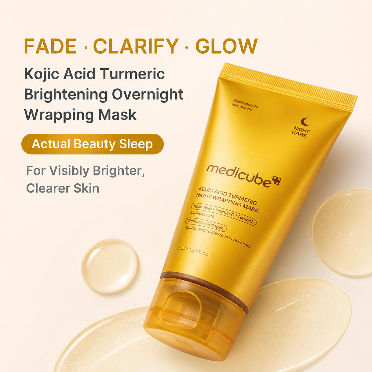 MEDICUBE - Kojic Acid Turmeric Overnight Wrapping Mask